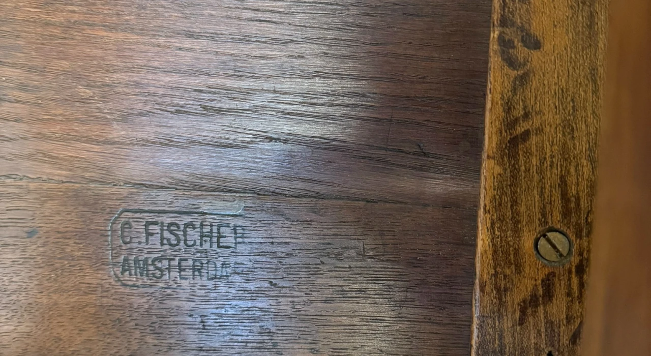 Aesthetic Movement Side Table by C. Fischer Amsterdam, 1900s.